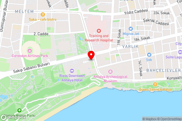 Özkaymak Falez Hotel - Hotel Location Map