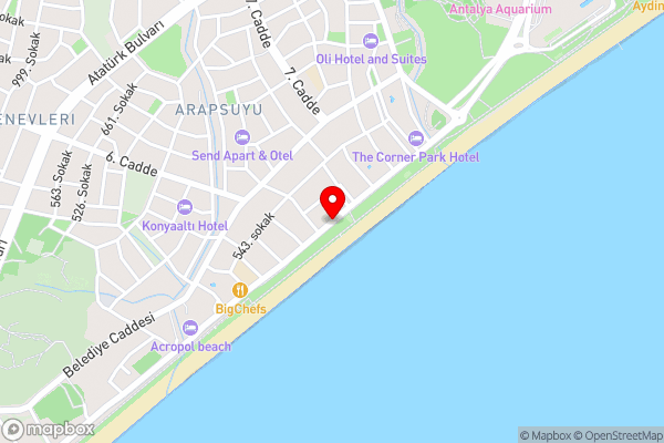 Pacco Sea & City Hotel Spa - Hotel Location Map