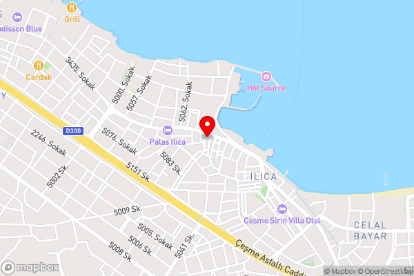 Palas Ilıca - Hotel Location Map