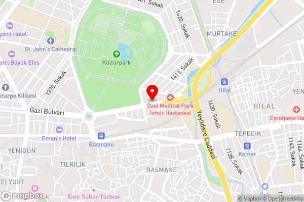 PALM İNN HOTEL İZMİR - Hotel Location Map