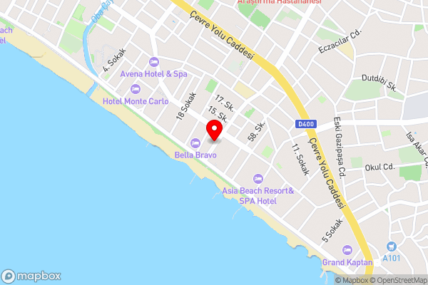 Palmen Apart Hotel - Hotel Location Map