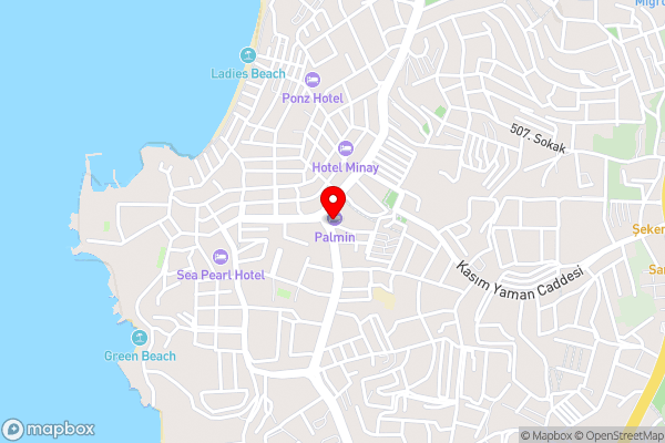 Palmin Hotel - Hotel Location Map