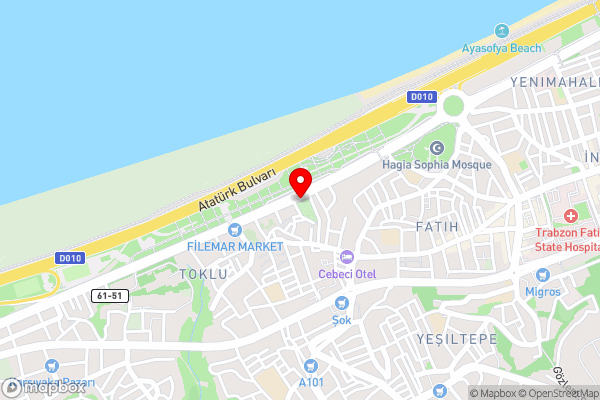 Panagia Premier Trabzon - Hotel Location Map