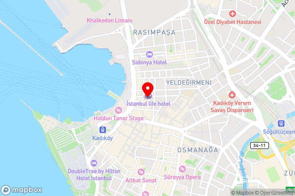 Pandora Hotel - Hotel Location Map