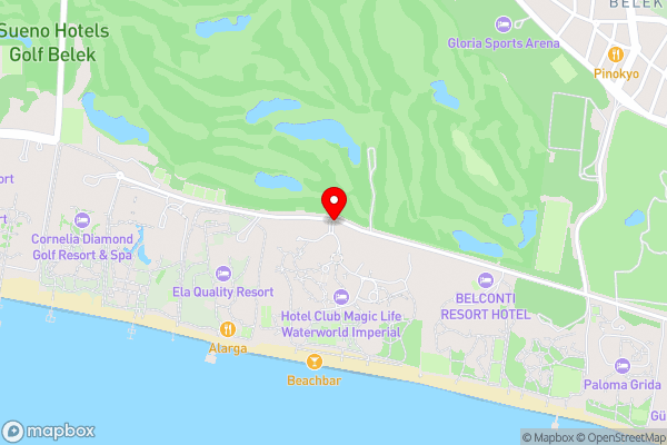 Papillon Belvil Holiday Village - Hotel Location Map