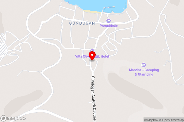 Paradise Gündoğan Hotel - Hotel Location Map