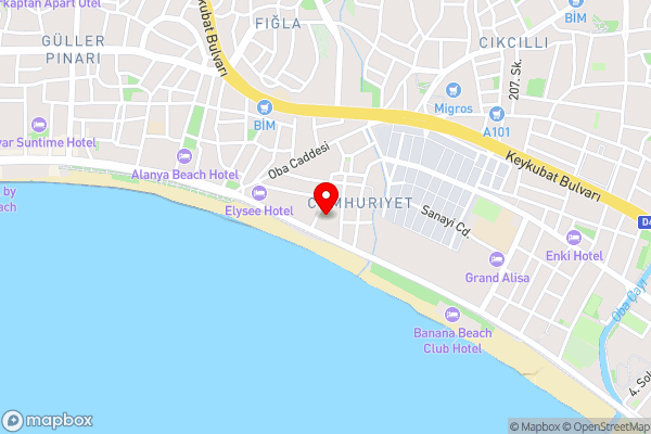 Parador Beach Hotel - Hotel Location Map