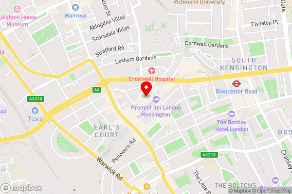 Park Grand London Kensington - Hotel Location Map