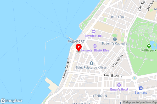 Park Inn by Radisson Izmir - Hotel Location Map