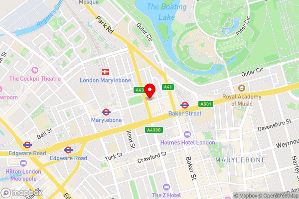 Park Lane Apartments Baker Street - Hotel Location Map