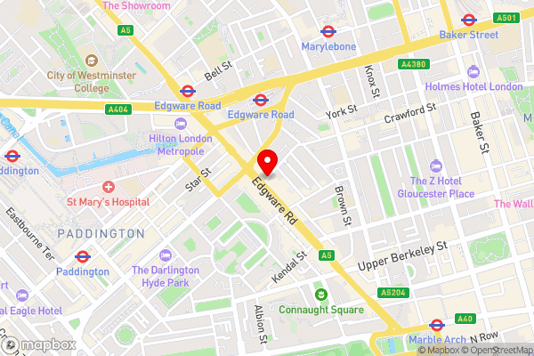 Park Lane Apartments Crawford Place - Hotel Location Map