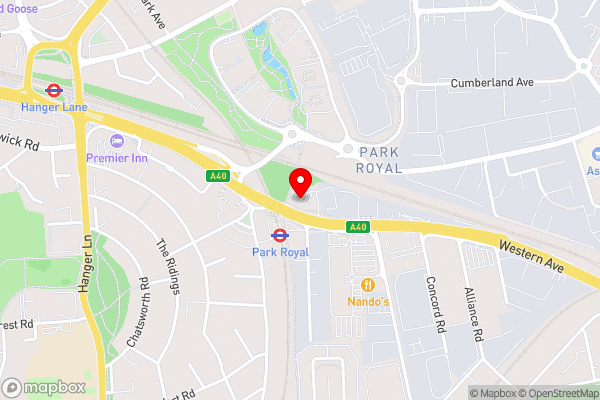 Park Plaza London, Park Royal - Hotel Location Map