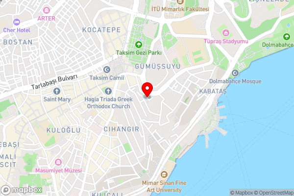 Park Star Hotel Taksim - Hotel Location Map