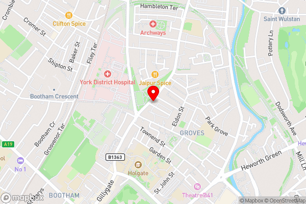 Park View Guest House - Hotel Location Map