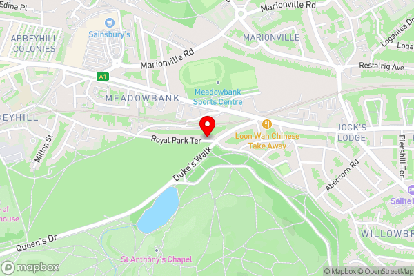 Park View Studio Walking Distance to Royal Mile - Hotel Location Map