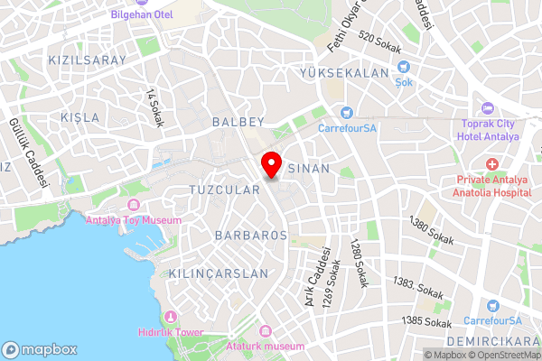 Pearl of Antalya - Hotel Location Map