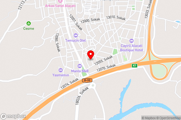 Pera Alaçatı - Hotel Location Map