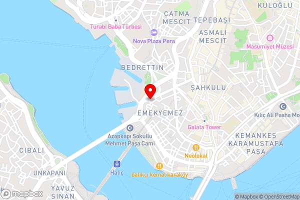 Pera Life - Hotel Location Map