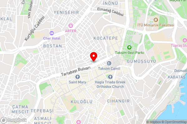 Pera Line Hotel - Hotel Location Map