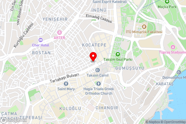 Pera Luna Premium Hotel - Hotel Location Map