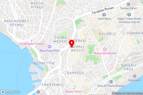Pera Palace Hotel - Hotel Location Map