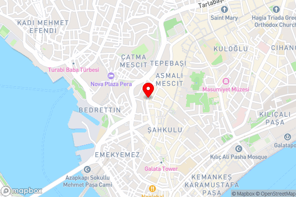 Pera Tulip Hotel - Hotel Location Map