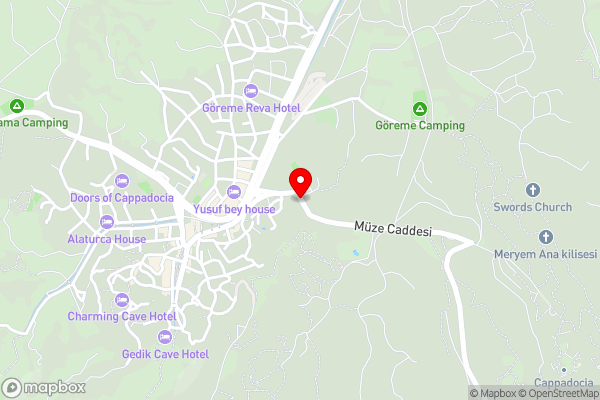 Peri Cave Hotel - Hotel Location Map