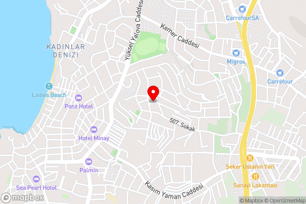 Personal Terrace Floor - Villa in Kuşadası - Hotel Location Map