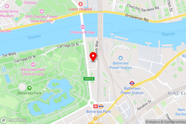 Pestana Chelsea Bridge Hotel - Hotel Location Map