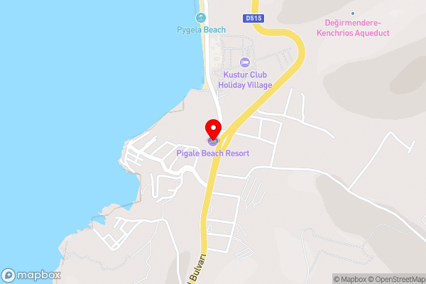 PİGALE BEACH RESORT - Hotel Location Map