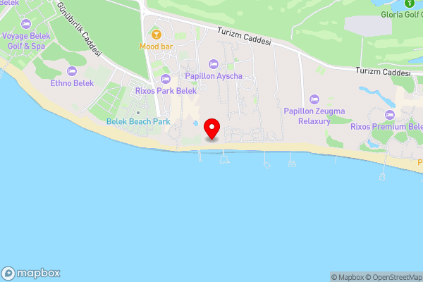 Pine Beach Belek - Hotel Location Map