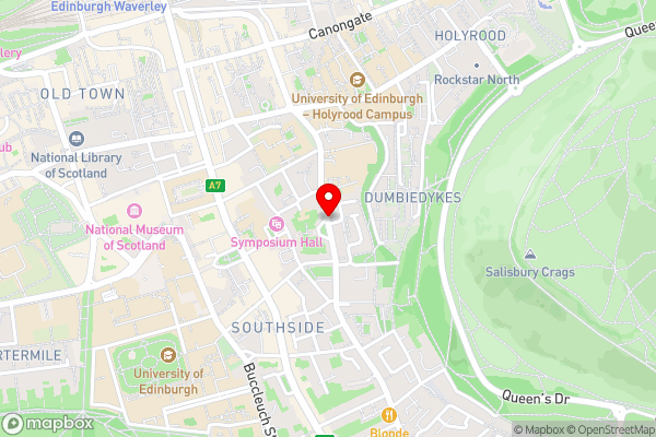 Pleasance Flat - Hotel Location Map