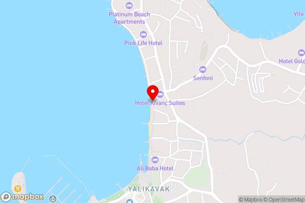 Point Hotel Yalikavak - Hotel Location Map