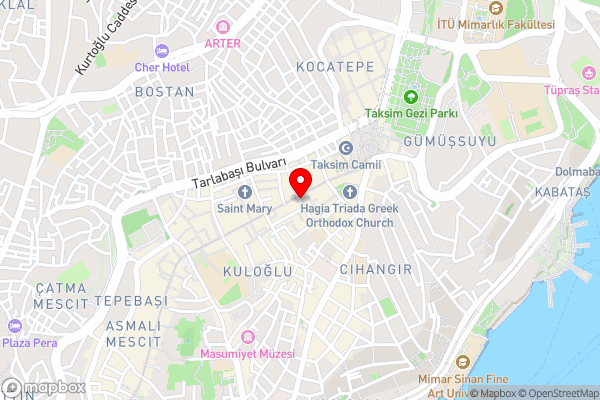 Premist Hotels Taksim - Hotel Location Map