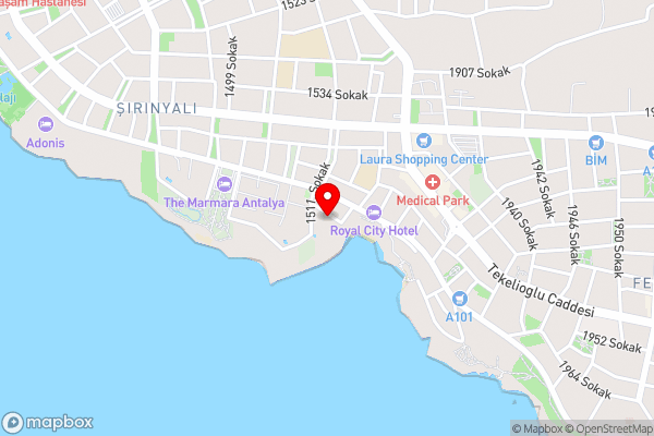 Prima Hotel - Hotel Location Map