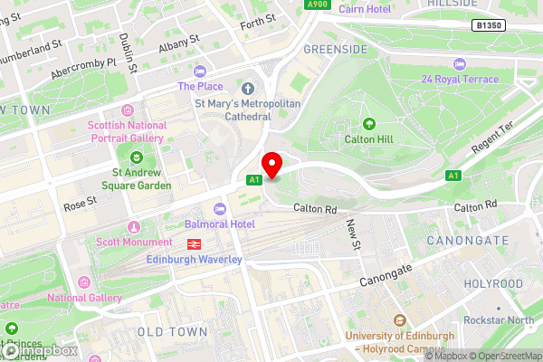 Princes Street Suites - Hotel Location Map