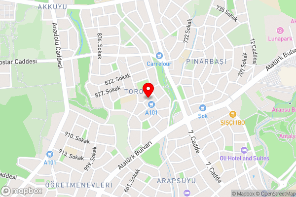 Priscilla Hotel - Hotel Location Map