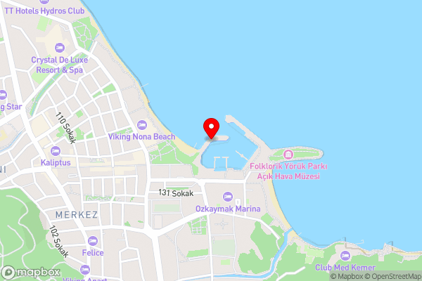 Private yacht tour in kemer - Hotel Location Map