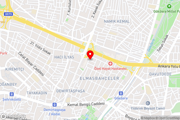 Prusias Otel - Hotel Location Map