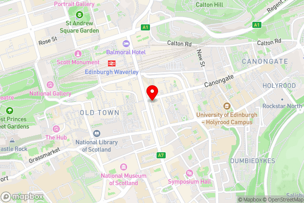 Radisson Blu Hotel, Edinburgh City Centre - Hotel Location Map