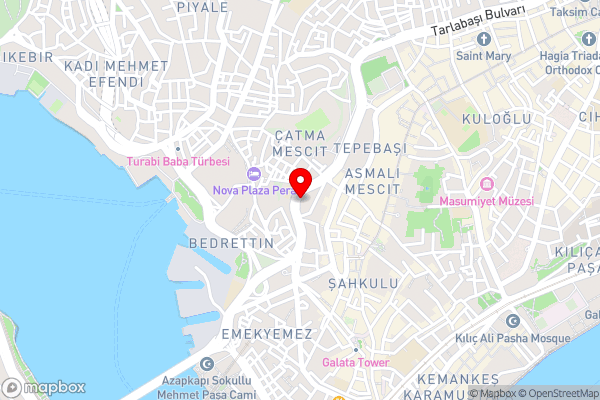 Radisson Blu Hotel Istanbul Pera - Hotel Location Map