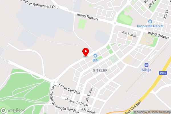 Radisson Hotel Izmir Aliaga - Hotel Location Map