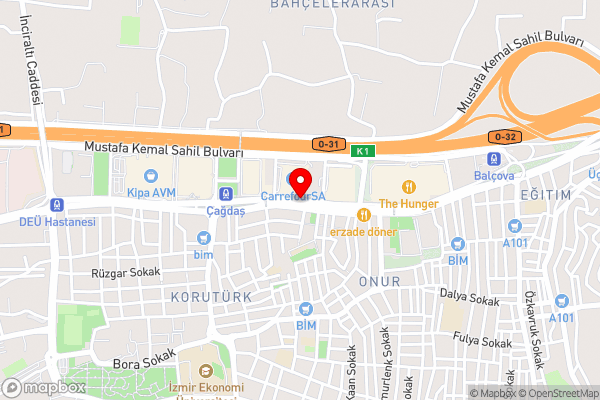 Ramada Encore by Wyndham Izmir - Hotel Location Map
