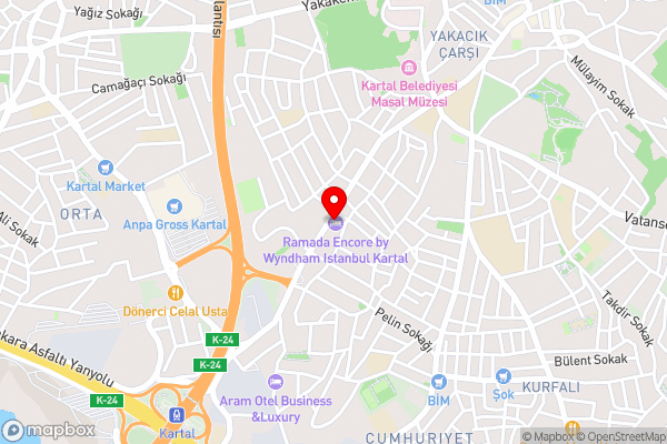 Ramada Encore Istanbul Kartal - Hotel Location Map