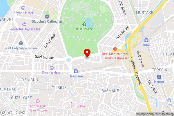 Ramada Plaza By Wyndham Izmir - Hotel Location Map