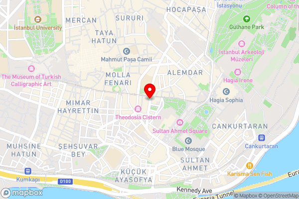 Rast Hotel Sultanahmet - Hotel Location Map