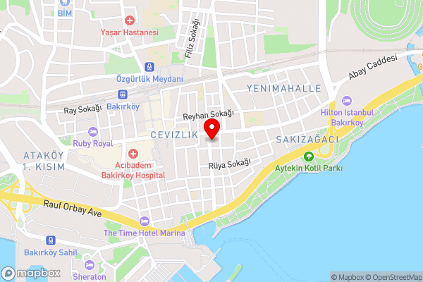 Rays Otel - Hotel Location Map
