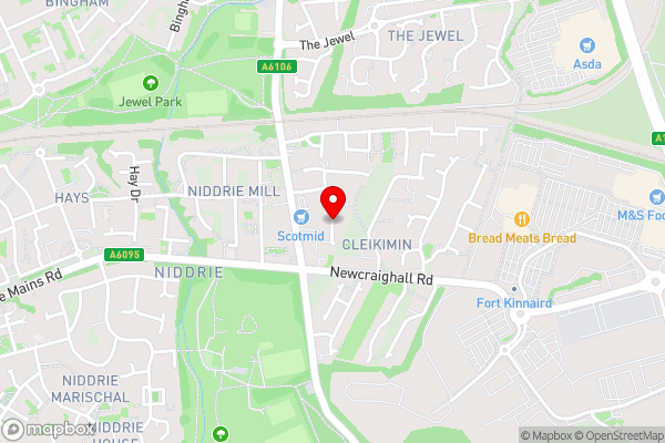 Real comfort in Edinburgh suburbs - Hotel Location Map