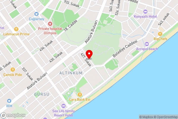REGA OTEL - Hotel Location Map