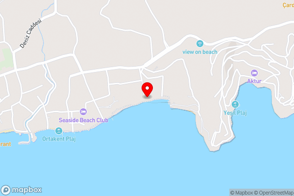 Regia Mare Beach Hotel Bodrum - Hotel Location Map